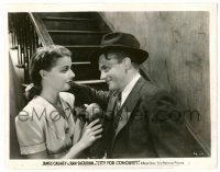 8h206 CITY FOR CONQUEST 8x10.25 still '40 James Cagney smiles at sexy Ann Sheridan by stairs!