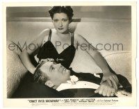 8h223 COMET OVER BROADWAY 8x10.25 still '38 c/u of Ian Hunter laying on sexy Kay Francis' lap!