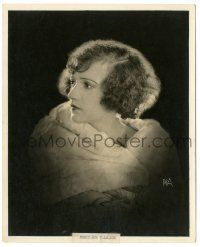 8h227 CONSTANCE TALMADGE deluxe 8x10 still '20s great c/u wrapped in fur by Puffer of New York!