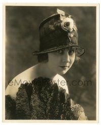 8h267 DOROTHY DALTON 8x10 still '20s sexy head & shoulders portrait in great hat by Evans of L.A.!