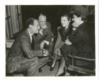 8h003 DOUGLAS FAIRBANKS JR signed 8.25x10 still '38 laughing w/ Roland Young & Janet Gaynor!