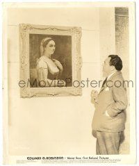 8h285 EDWARD G. ROBINSON 8.25x10 still '30s staring at Corot's painting of The Italian Woman!