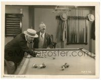 8h318 FOOLS FOR LUCK 8x10.25 still '28 W.C. Fields shoots pool with wacky Chester Conklin!