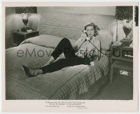 8h417 HOW TO MARRY A MILLIONAIRE 8.25x10 still '53 Lauren Bacall laying on bed with phone!