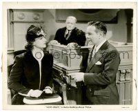 8h593 LOVE CRAZY 8.25x10 still '41 great close up of pretty Myrna Loy being questioned in court!
