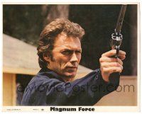 8h045 MAGNUM FORCE 8x10 mini LC '73 c/u of Clint Eastwood as Dirty Harry with his huge gun!