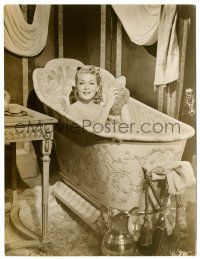 8h637 MERRY WIDOW deluxe 7.25x9.5 still '52 sexy Lana Turner bathing naked in ornate bathtub!
