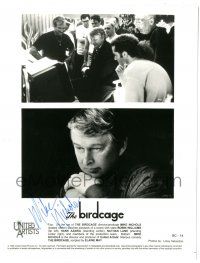 8h005 MIKE NICHOLS signed 8x10.25 still '96 when he directed The Birdcage, portrait by Sebastian!