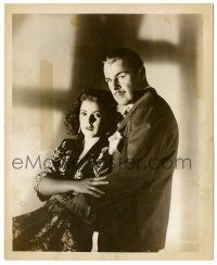 8h672 NIGHTMARE 8x10.25 still '42 close up of Brian Donlevy holding scared Diana Barrymore!