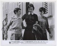 8h678 NUN'S STORY 8x10 still '59 Audrey Hepburn walks with young man & woman!
