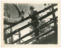 8h686 OUR TOWN 8x10.25 still '40 cool image of Frank Craven lighting his pipe outdoors!