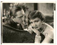 8h904 TONIGHT IS OURS 8x10.25 still '33 Fredric March stares at Claudette Colbert looking away!