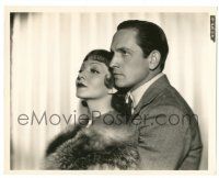 8h902 TONIGHT IS OURS 8x10.25 still '33 Fredric March & Claudette Colbert in fur side-by-side!