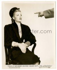 8h930 UNFAITHFUL 8x10.25 still '47 cool image of accusing finger pointed at sexy Ann Sheridan!