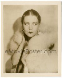 8h941 VILMA BANKY 8x10 still '20s the famous silent leading lady in sexy pose & wearing fur!