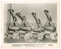 8h991 YES SIR MR BONES 8.25x10 still '51 sexy showgirls in fishnet stockings laying on their backs!