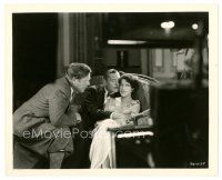 8h064 ADAM & EVIL candid 8x10 still '27 director Robert Z. Leonard with Lew Cody & Aileen Pringle!