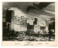 8h749 RODAN 8x10 still '57 Ishiro Honda's Sora no Daikaiju Radon, The Flying Monster over Fukuoka!