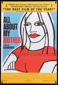 8j054 ALL ABOUT MY MOTHER DS 1sh '99 Pedro Almodovar's Todo Sobre Mi Madre, cool art by Marine!
