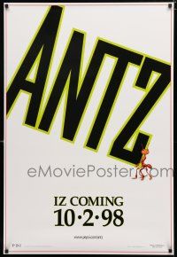 8j065 ANTZ iz coming style advance 1sh '98 Woody Allen, computer animated, every ant has his day!
