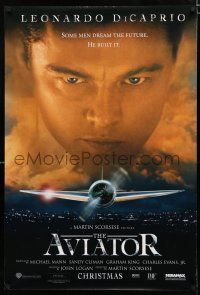 8j074 AVIATOR advance DS 1sh '04 Martin Scorsese directed, Leonardo DiCaprio as Howard Hughes!