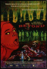 8j099 BEYOND 1sh R98 Lucio Fulci, Seven Doors of Death, Martinez horror artwork!