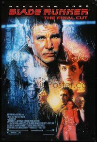 8j104 BLADE RUNNER 1sh R07 Ridley Scott sci-fi classic, art of Harrison Ford by Drew Struzan!