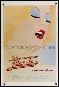8j108 BLONDE 1sh '80 Houston artwork of sexy Annette Haven!