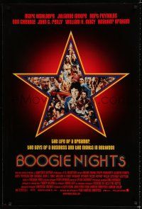 8j114 BOOGIE NIGHTS DS 1sh '97 Burt Reynolds, John C. Reilly, Wahlberg as Dirk Diggler!