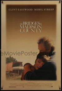 8j128 BRIDGES OF MADISON COUNTY 1sh '95 Clint Eastwood directs & stars w/Meryl Streep!