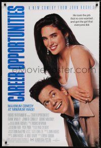 8j145 CAREER OPPORTUNITIES DS 1sh '91 Bryan Gordon directed, Frank Whaley & sexy Jennifer Connely!