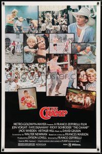8j154 CHAMP 1sh '79 great images of Jon Voight boxing with Ricky Schroder, Faye Dunaway!