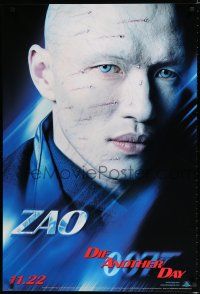 8j205 DIE ANOTHER DAY teaser 1sh '02 close-up of Rick Yune as Zao!