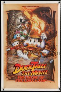 8j216 DUCKTALES: THE MOVIE DS 1sh '90 Walt Disney, Scrooge McDuck, cool adventure art by Drew!