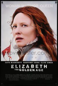 8j220 ELIZABETH: THE GOLDEN AGE DS 1sh '07 Cate Blanchett as Queen Elizabeth!
