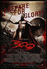 8j032 300 advance DS English 1sh '06 Zack Snyder directed, Gerard Butler, prepare for glory!