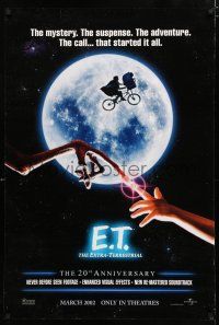 8j218 E.T. THE EXTRA TERRESTRIAL advance DS 1sh R02 bike over moon image, Spielberg classic!