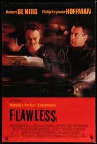 8j251 FLAWLESS DS 1sh '99 Joel Schumacher, Robert De Niro, Philip Seymour Hoffman!