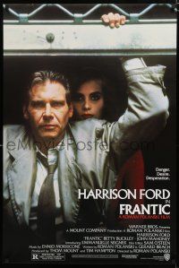 8j262 FRANTIC 1sh '88 directed by Roman Polanski, Harrison Ford & Emmanuelle Seigner!