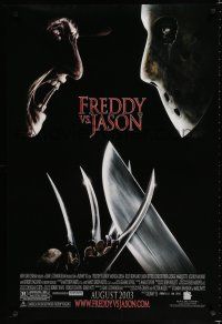 8j263 FREDDY VS JASON advance DS 1sh '03 cool image of horror icons, the ultimate battle!
