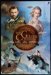 8j289 GOLDEN COMPASS advance DS 1sh '07 sexy Nicole Kidman, Daniel Craig, Dakota Blue Richards!