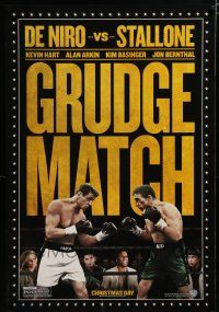 8j305 GRUDGE MATCH teaser DS 1sh '13 Robert De Niro & Sylvester Stallone in boxing ring!