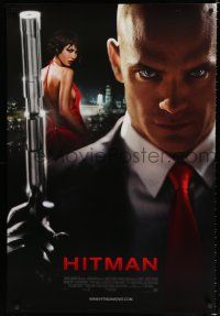 8j324 HITMAN style C int'l DS 1sh '07 Timothy Olyphant as Agent 47, sexy Olga Kurylenko!