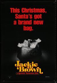 8j371 JACKIE BROWN teaser 1sh '97 Quentin Tarantino, Santa's got a brand new bag!