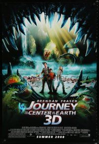 8j384 JOURNEY TO THE CENTER OF THE EARTH advance DS 1sh '08 Brendan Fraser, sci-fi fantasy!