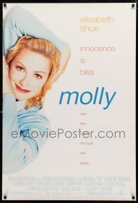 8j523 MOLLY DS 1sh '99 Aaron Eckhart, cool different image of pretty Elisabeth Shue!