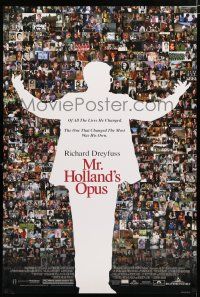8j535 MR. HOLLAND'S OPUS DS 1sh '95 Richard Dreyfuss, wonderful montage of scenes from the movie!