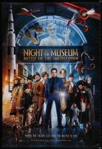 8j553 NIGHT AT THE MUSEUM: BATTLE OF THE SMITHSONIAN style A teaser DS 1sh '09 Ben Stiller, Adams!