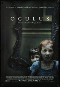 8j562 OCULUS advance DS 1sh '13 Karen Gillan, Katee Sackhoff, you see what it wants you to see!