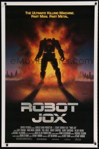 8j631 ROBOT JOX 1sh '90 mech robot fighting, the ultimate killing machine, part man, part metal!